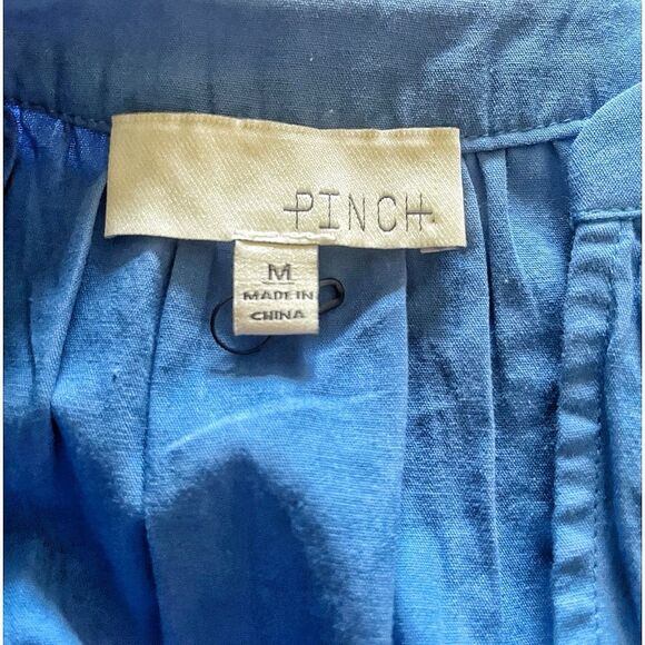 Pinch Blue Boho Flutter Sleeve Tieted Maxi Dress Size Medium - Picture 7 of 7